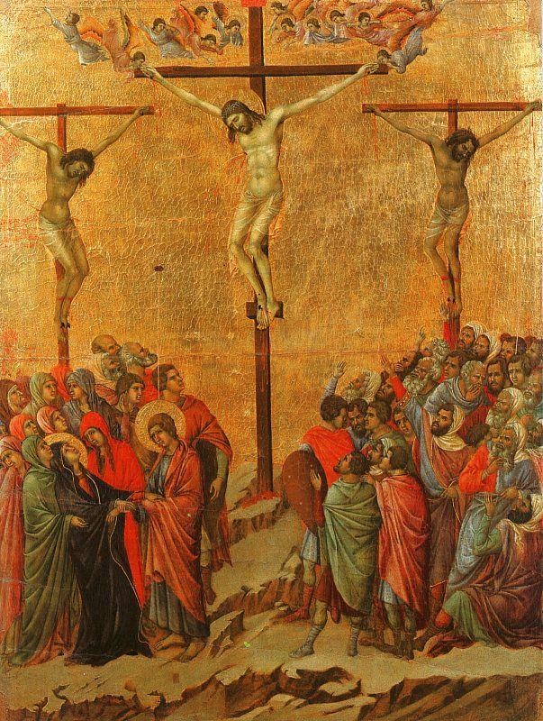 Duccio di Buoninsegna Crucifixion oil painting picture